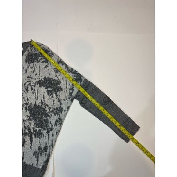 Chaser Women's Burnout Top w/ Back Cutout Gray French Terry NWT Sz Small - Picture 7 of 7